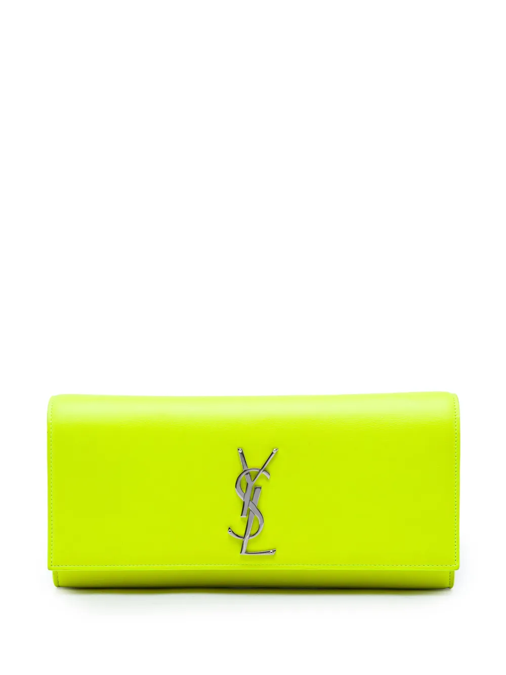 Saint Laurent Pre-Owned 2014 Smooth Leather Cassandre clutch bag - Gelb