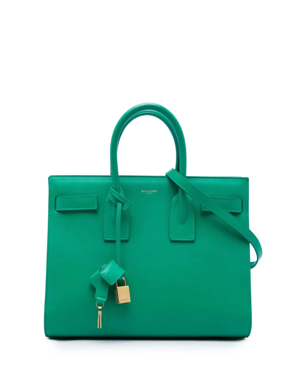 Saint Laurent Pre-Owned 2014 Small Leather Sac De Jour satchel - Grün