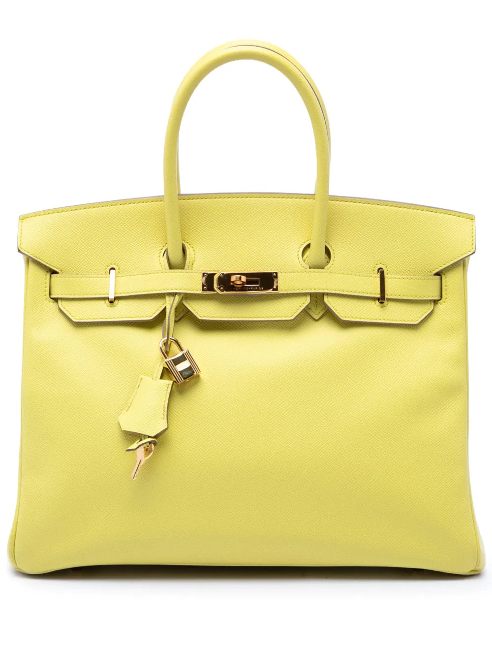 Hermès Pre-Owned 2013 Epsom Birkin Retourne 35 handbag - Gelb