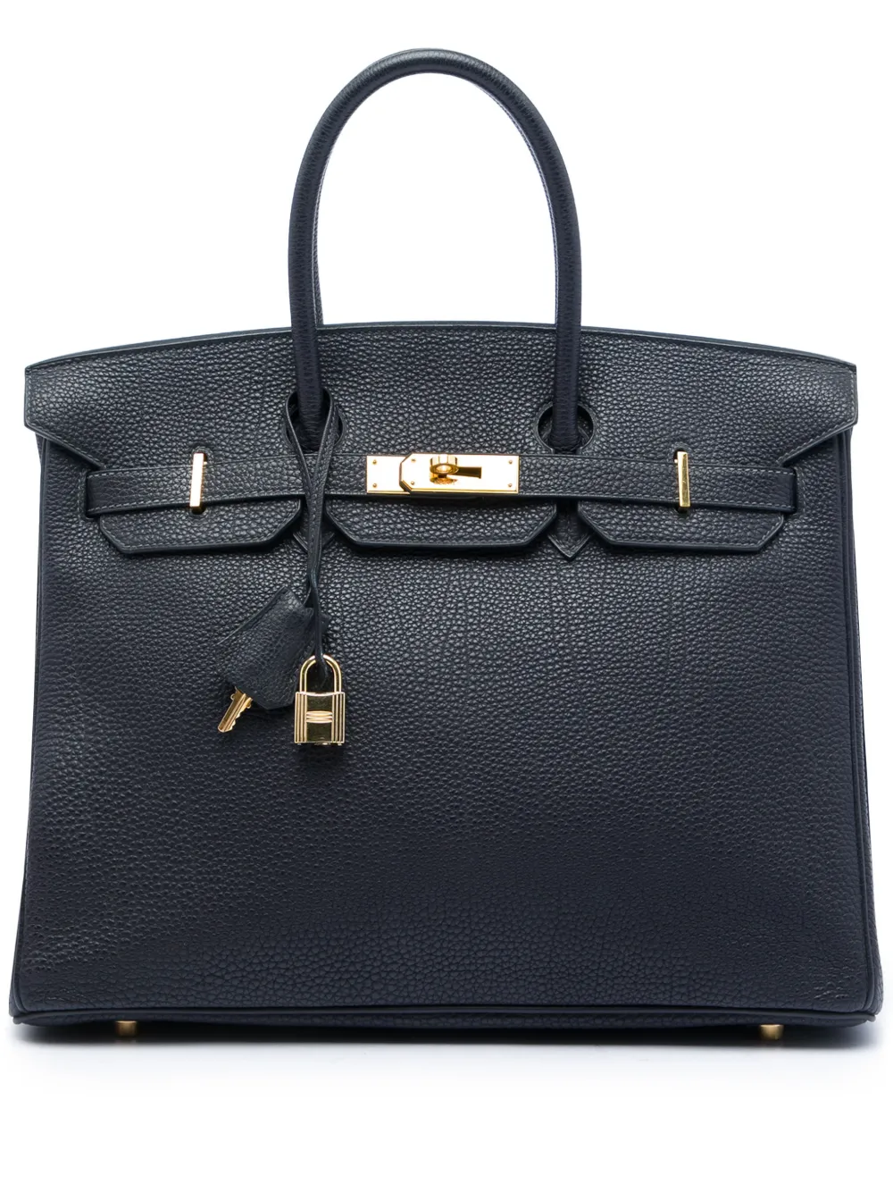 Hermès Pre-Owned 2003 Togo Birkin Retourne 35 handbag - Blu