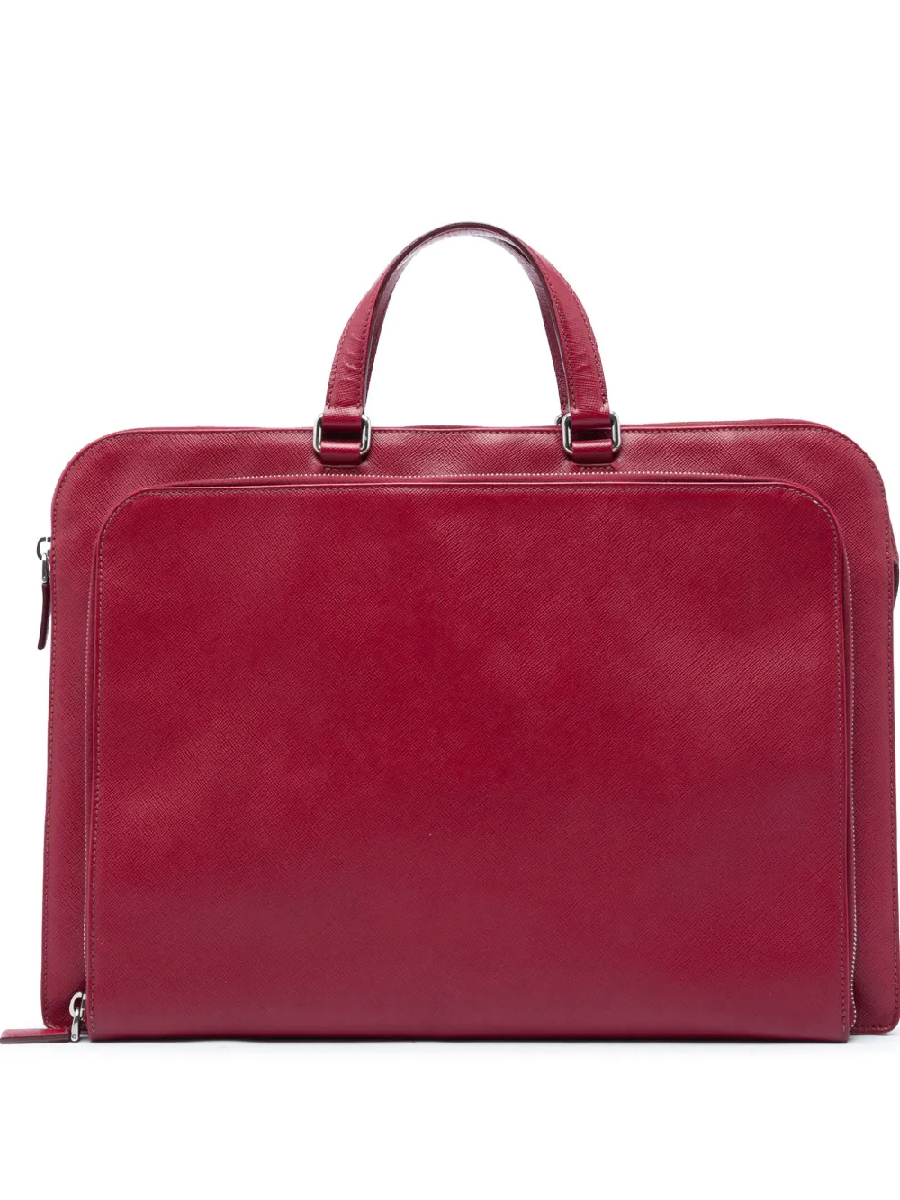 Prada Pre-Owned 2013-2026 Saffiano business bag - Rosso