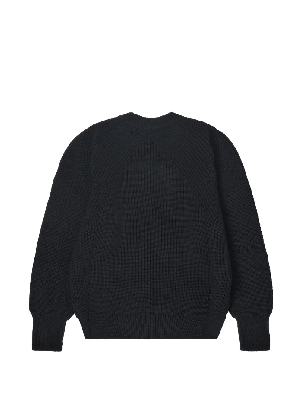 Comme des Garçons Homme Ribgebreide trui met raglan mouwen Zwart