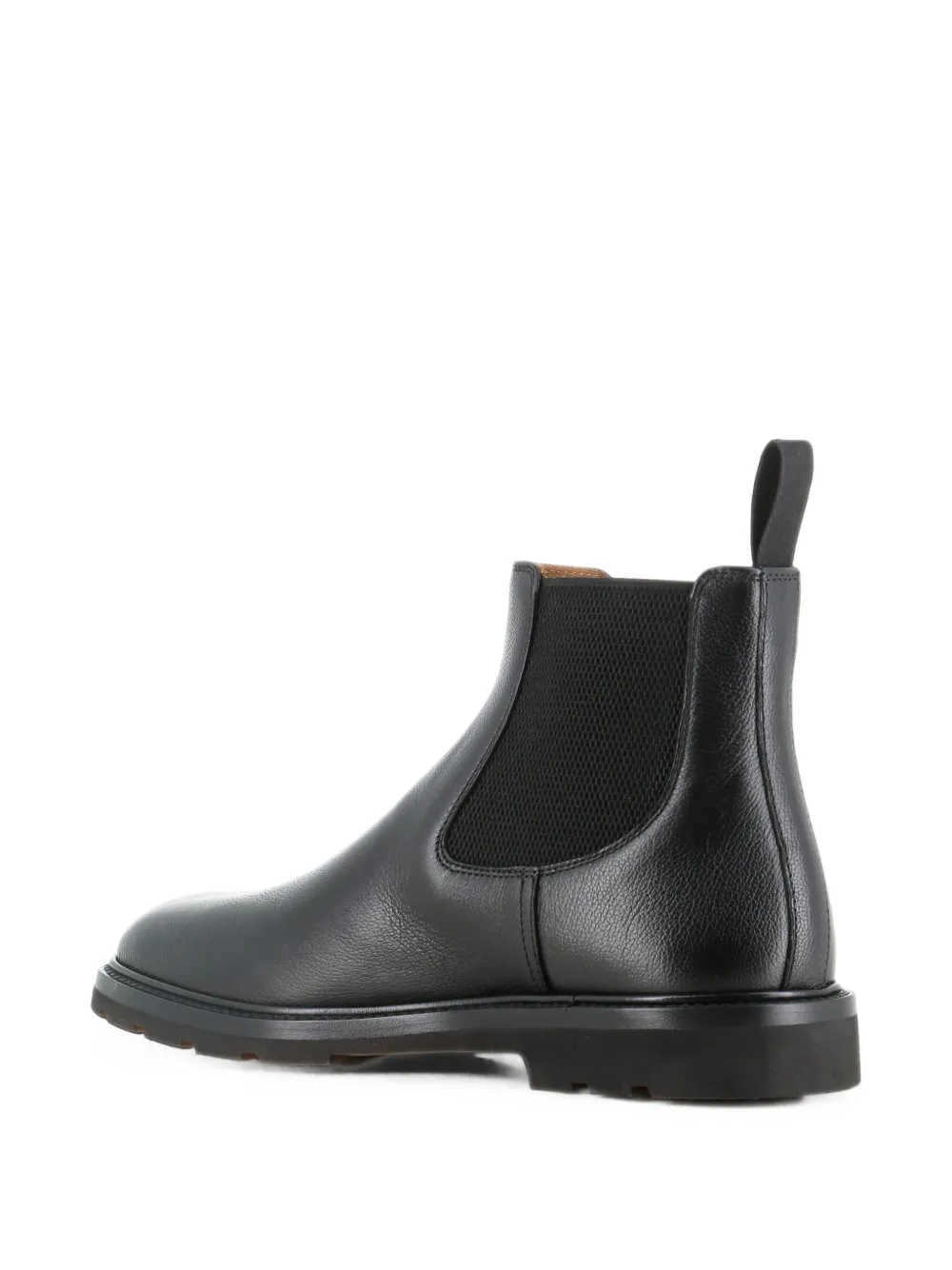 Henderson Baracco elasticated-side leather Chelsea boots Zwart