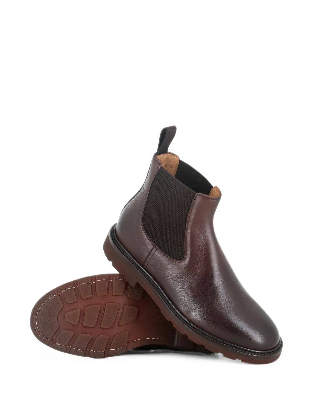 Henderson Baracco elasticated-panel leather boots Bruin