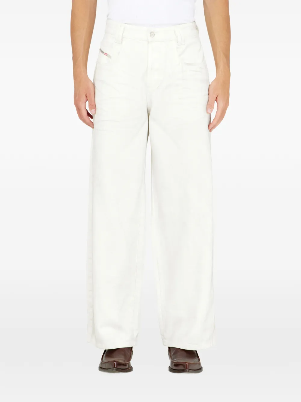 Diesel 1982 D-Hakou high-waist jeans Wit