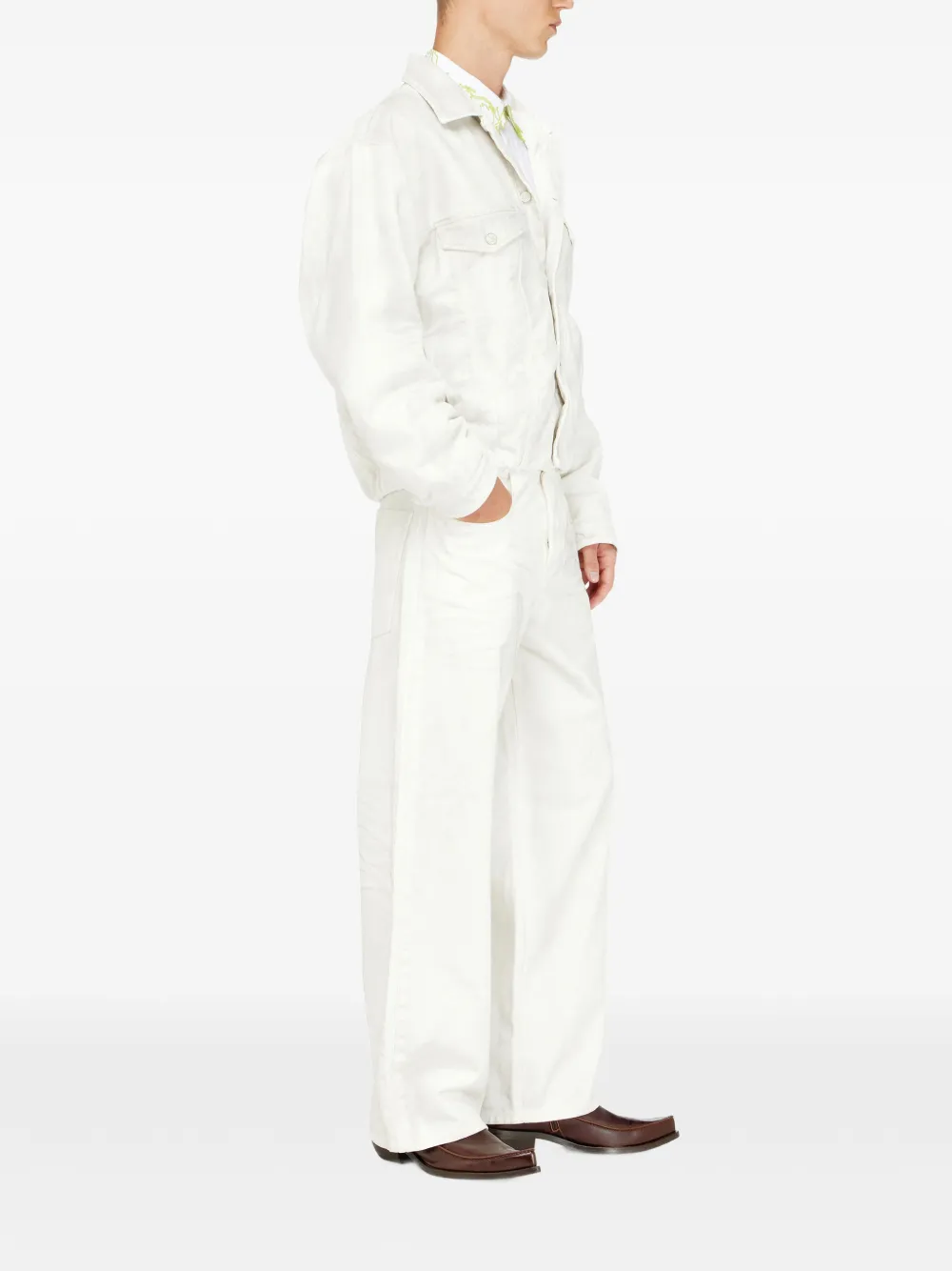 Diesel 1982 D-Hakou high-waist jeans Wit