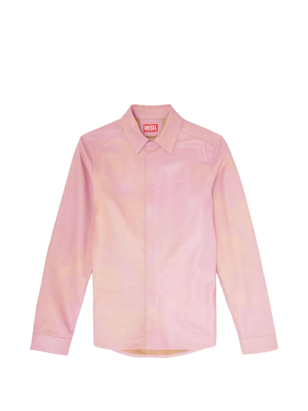 Diesel shirt in treated leather - Rosa