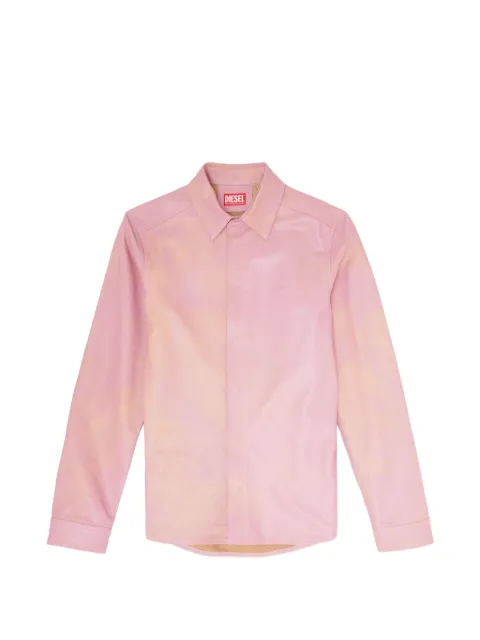 Diesel shirt in treated leather
