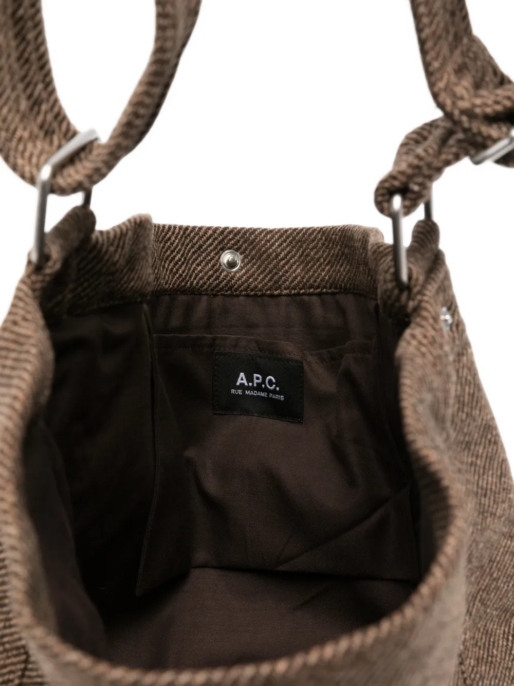 A.P.C. Journal kleine schoudertas Bruin