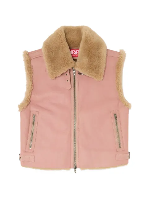 Diesel shearling leather vest
