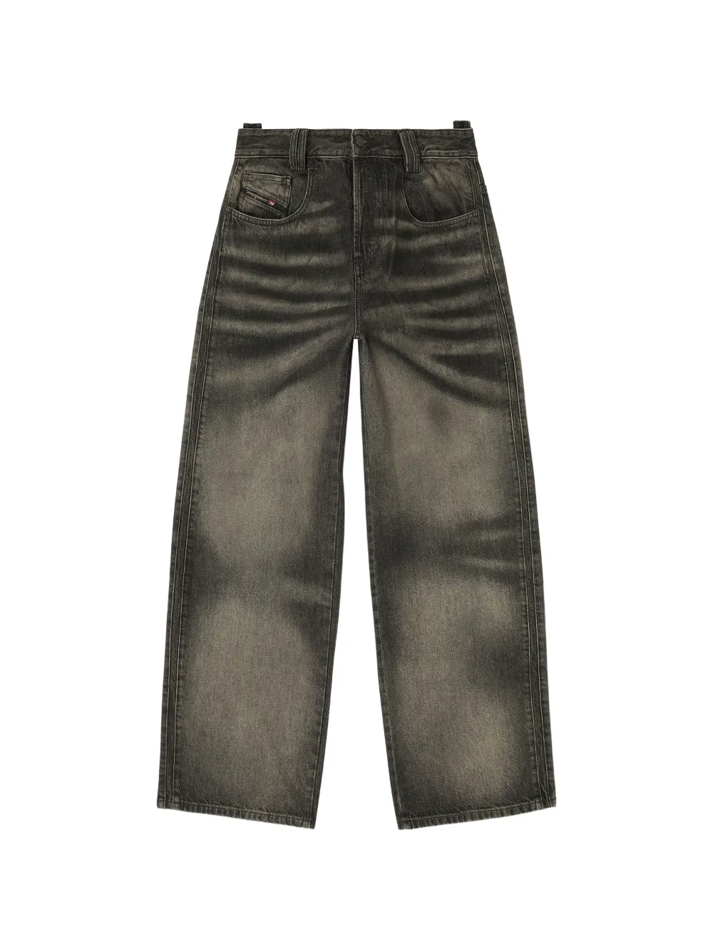 Diesel relaxed jeans high-waist 1982 D-Hakou - Nero