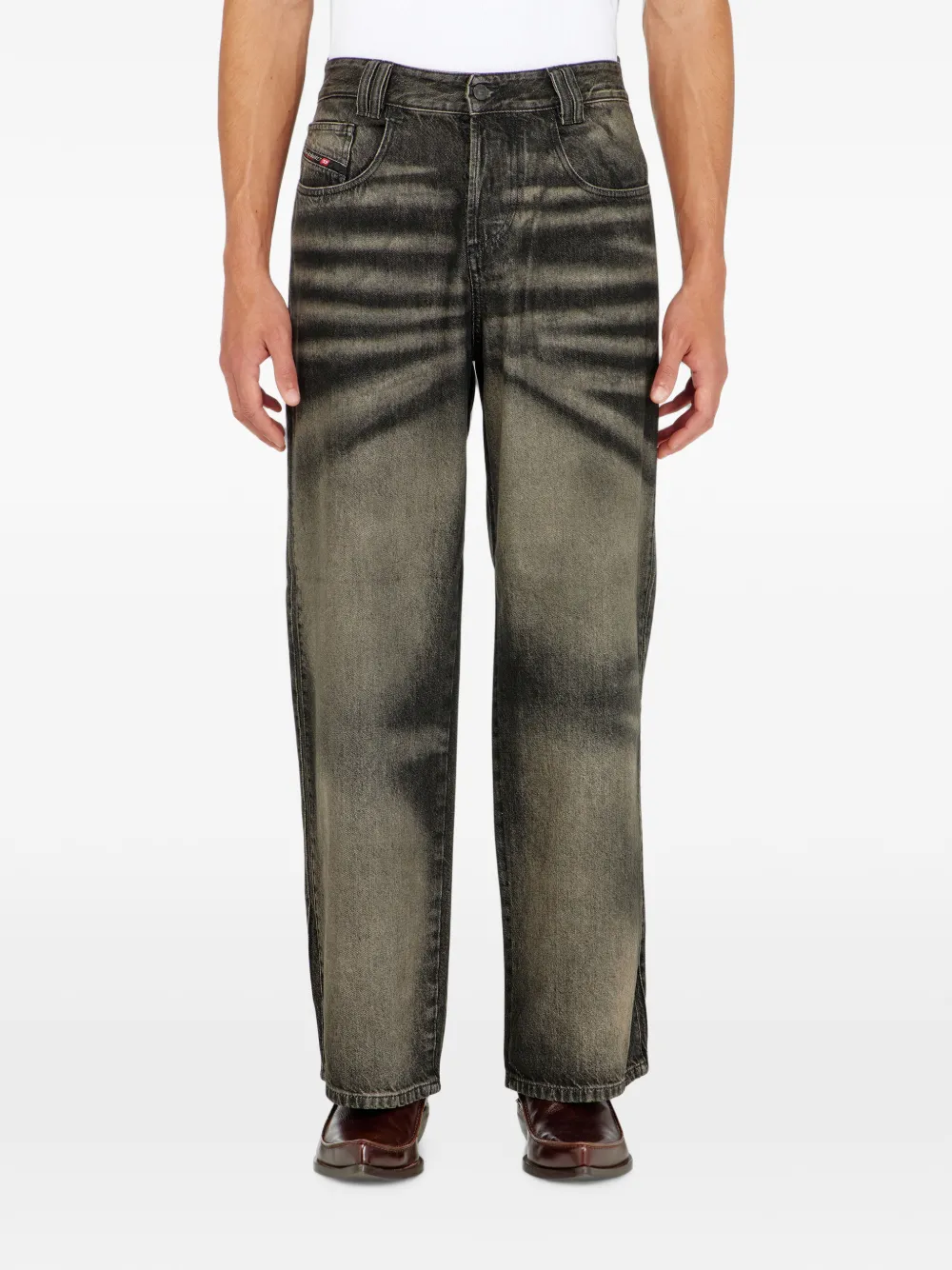 Diesel 1982 D-Hakou high-waist jeans Zwart