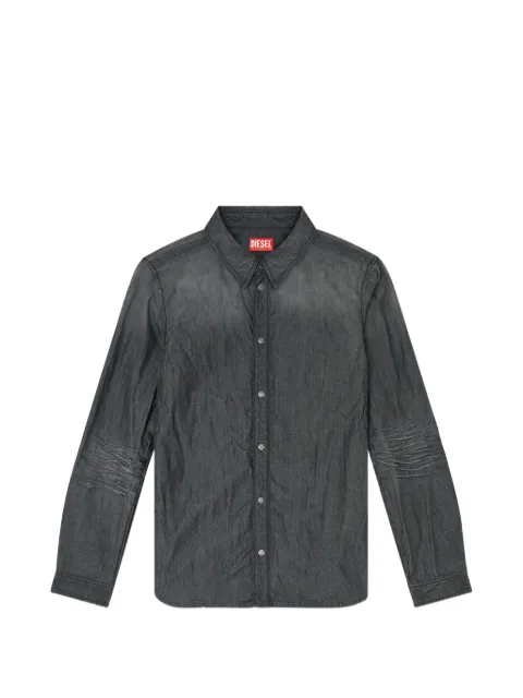 Diesel shirt in creased denim