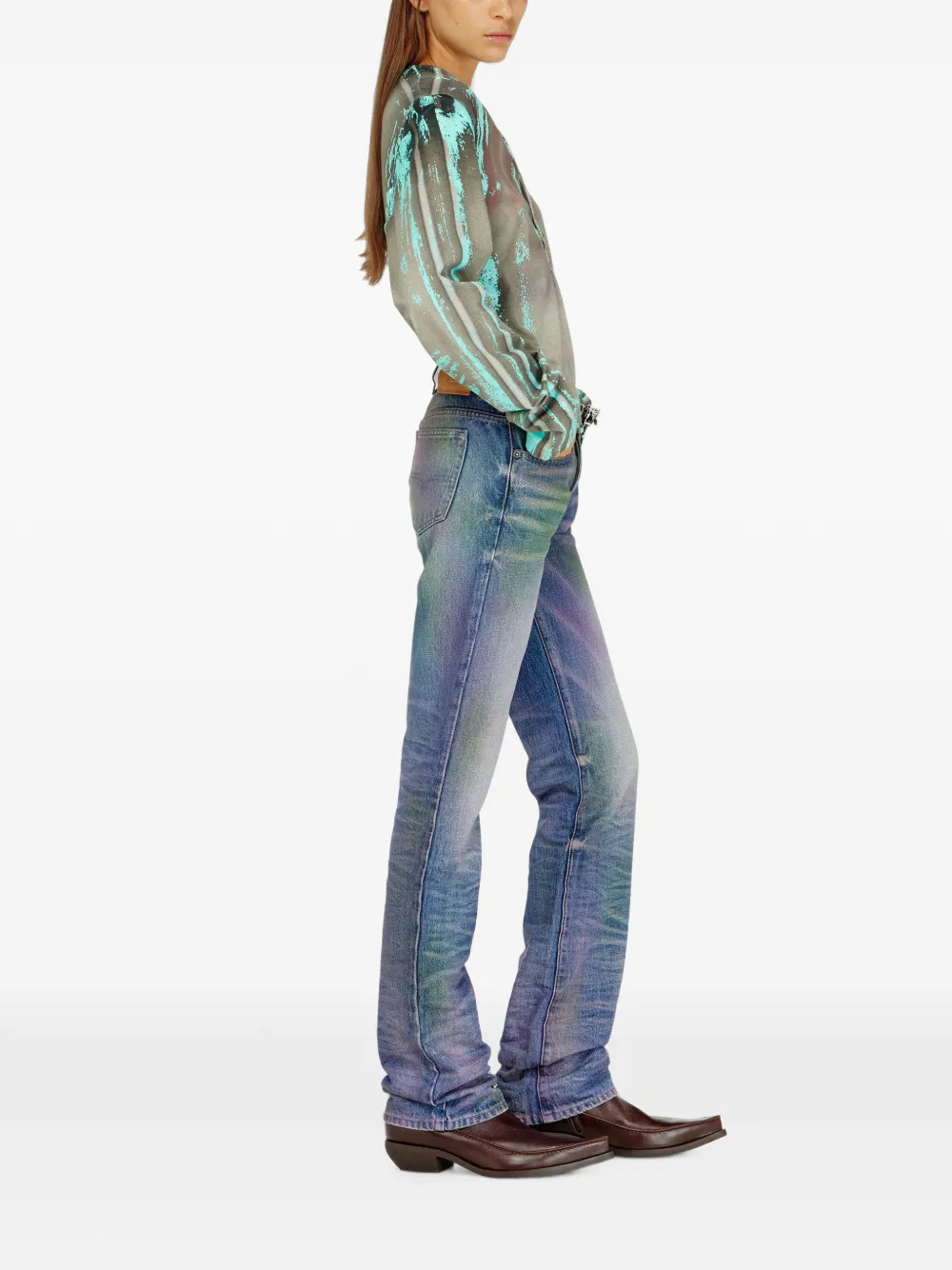Diesel D-Lie Straight jeans Blauw
