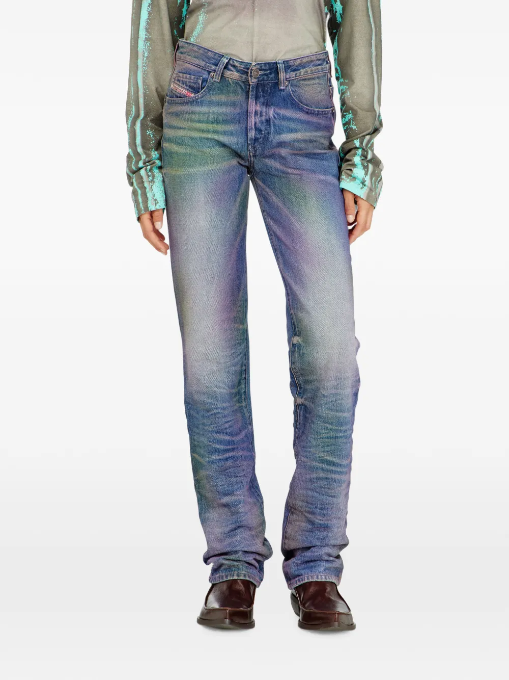 Diesel D-Lie Straight jeans Blauw