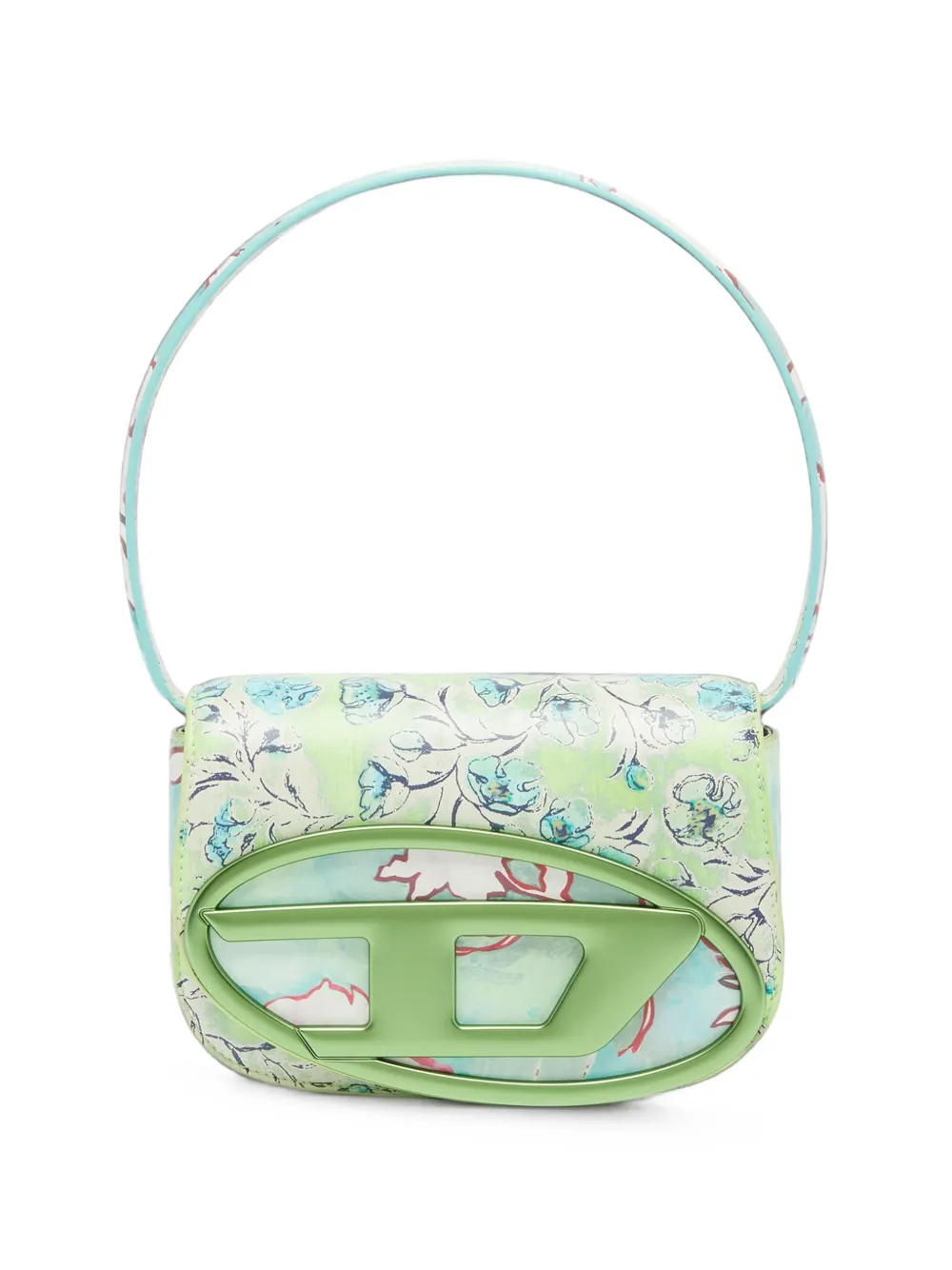 Diesel 1DR-Iconic shoulder bag with floral-print - Verde