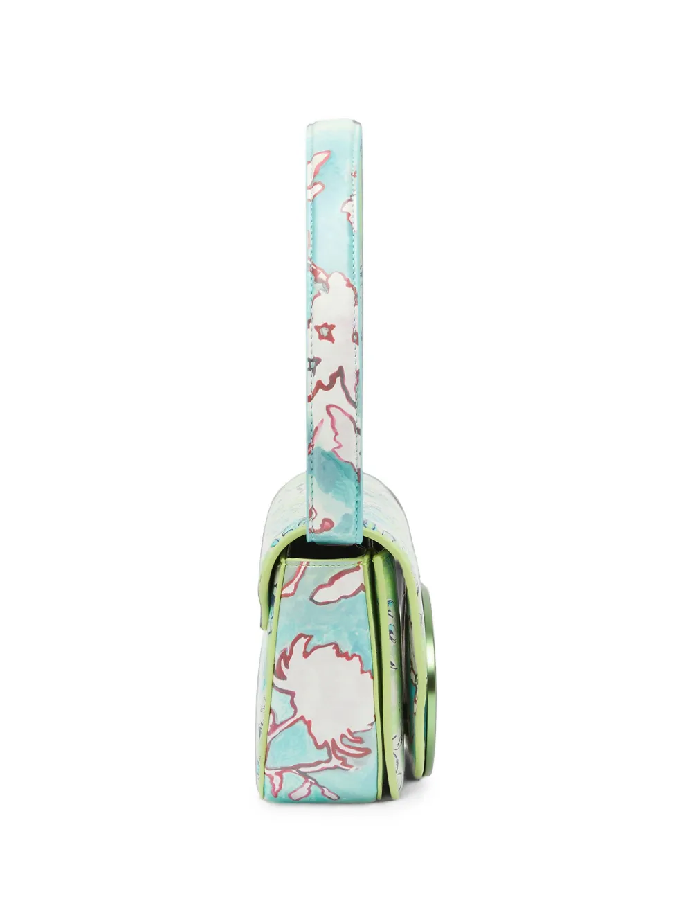 Diesel 1DR-Iconic schoudertas met bloemenprint Groen