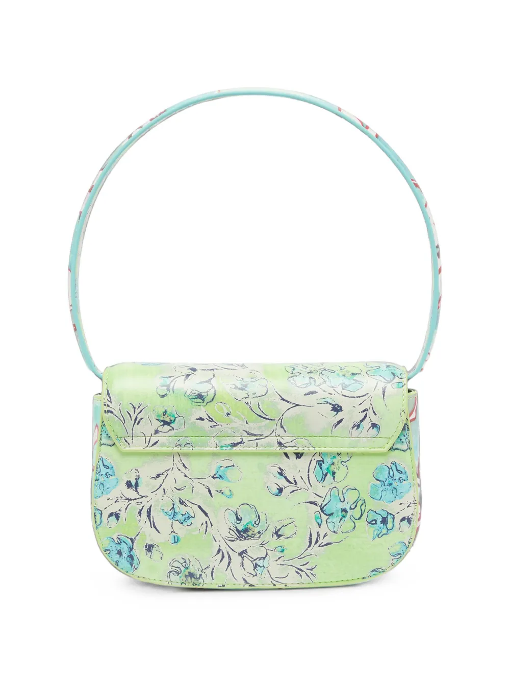 Diesel 1DR-Iconic schoudertas met bloemenprint Groen