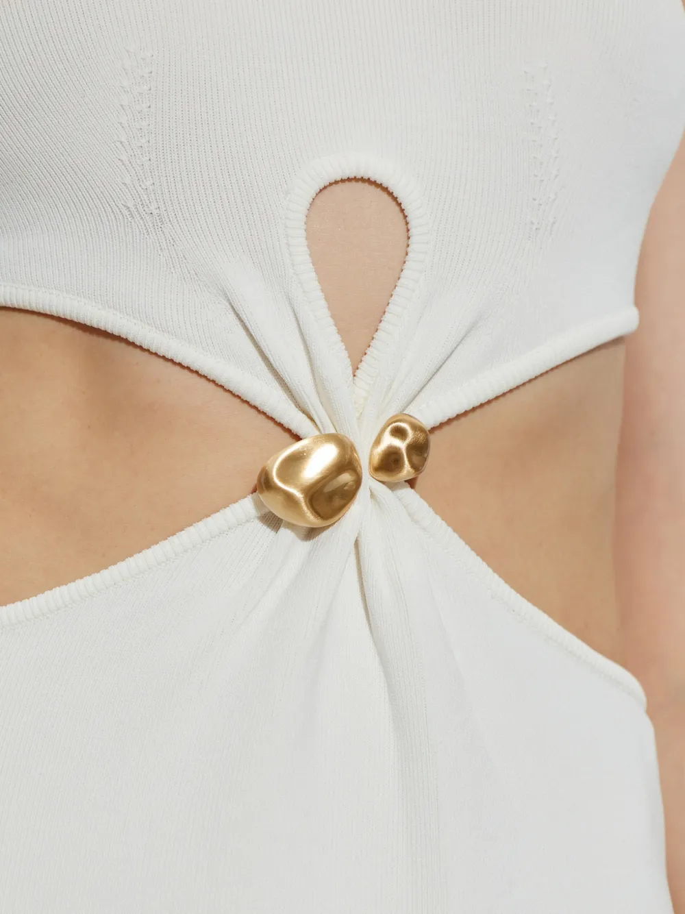 Cult Gaia Cypress midi-jurk met uitgesneden details Wit