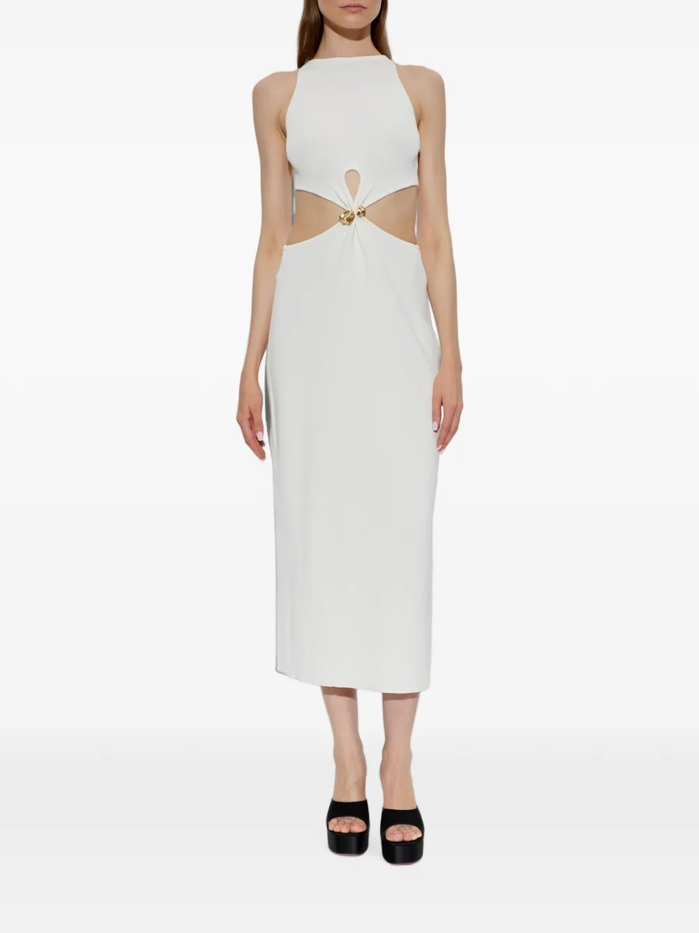Cult Gaia Cypress midi-jurk met uitgesneden details Wit