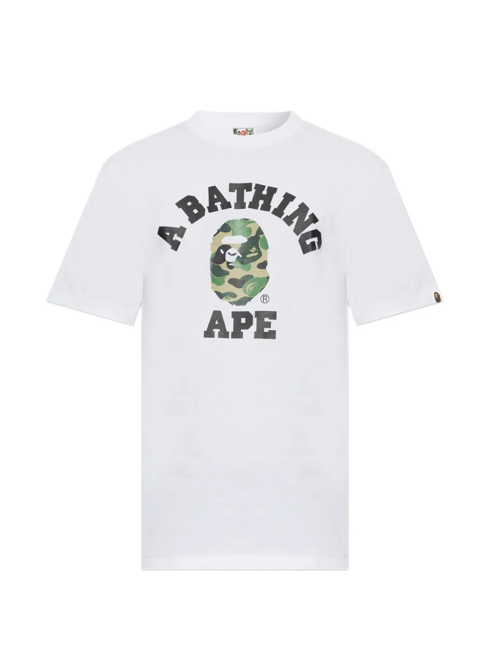 A BATHING APE® ABC Camo College T-shirt - Bianco