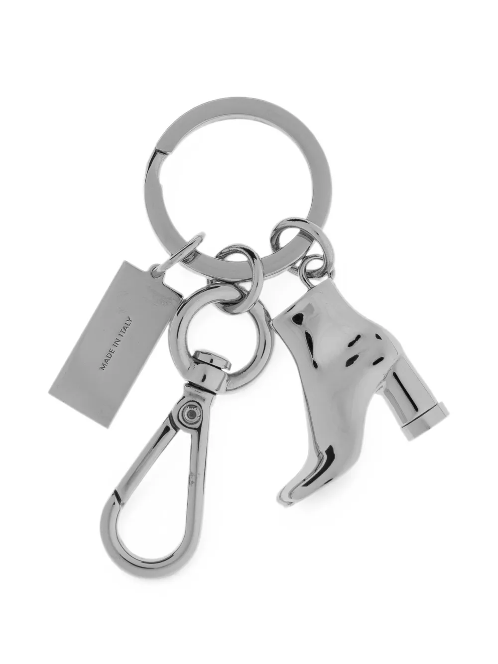MM6 Maison Margiela Sleutelhanger met laarzen bedel Zilver