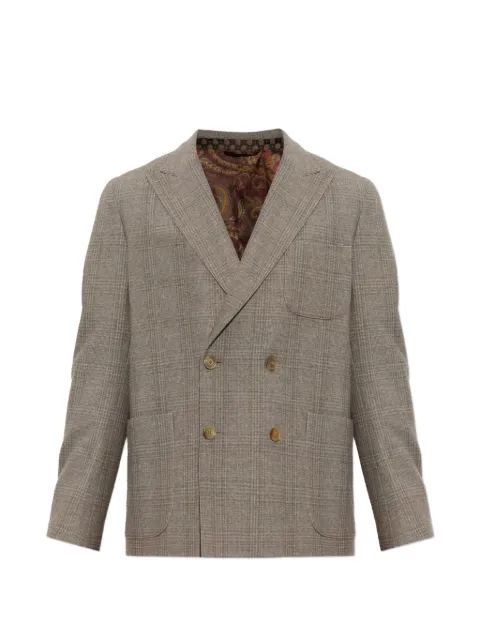 ETRO double-breasted checked blazer