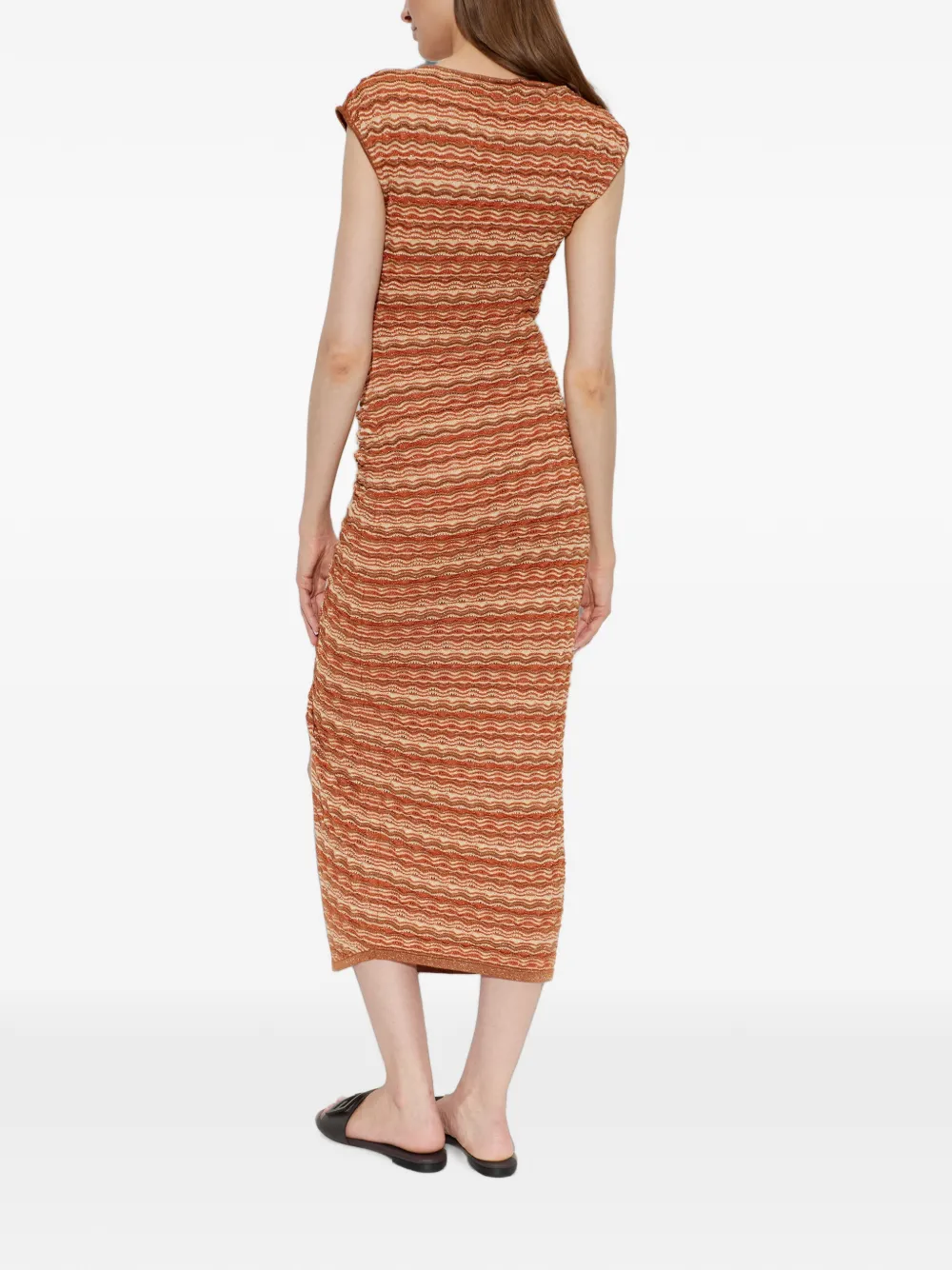 Cult Gaia Hilary midi-jurk Oranje