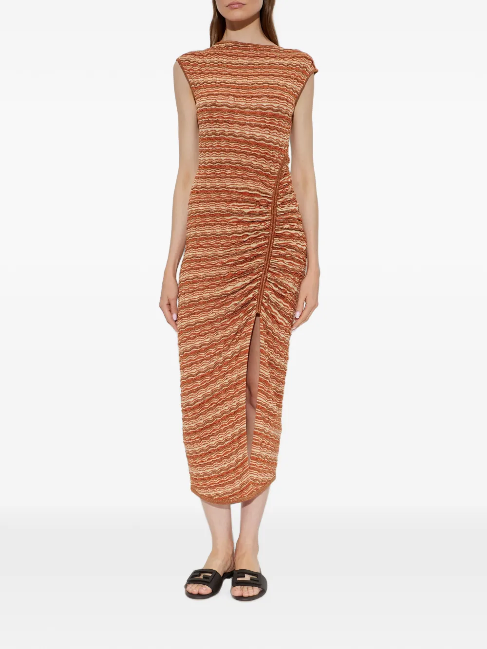 Cult Gaia Hilary midi-jurk Oranje