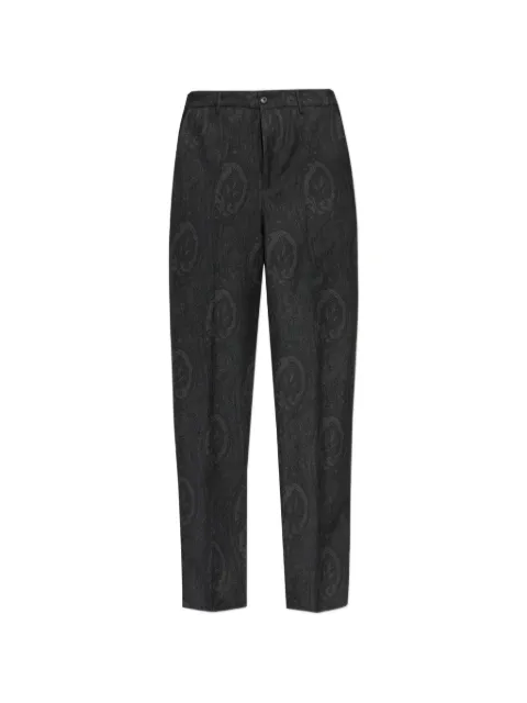 ETRO paisley-print pleated trousers