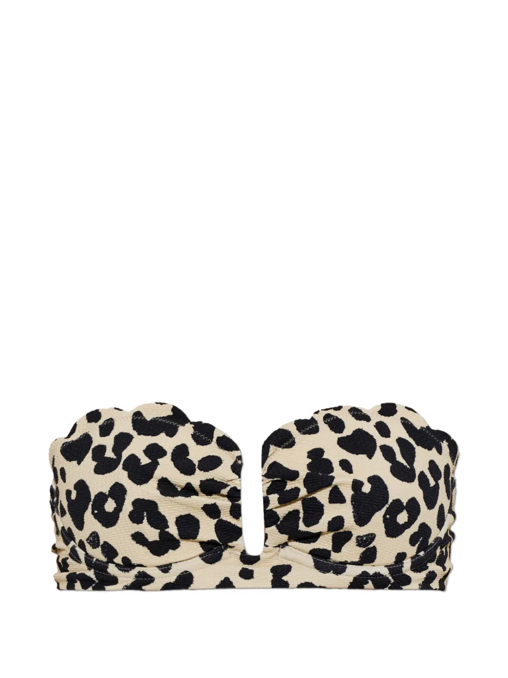 Marysia Lisbon cheetah-print bikini top - Nude