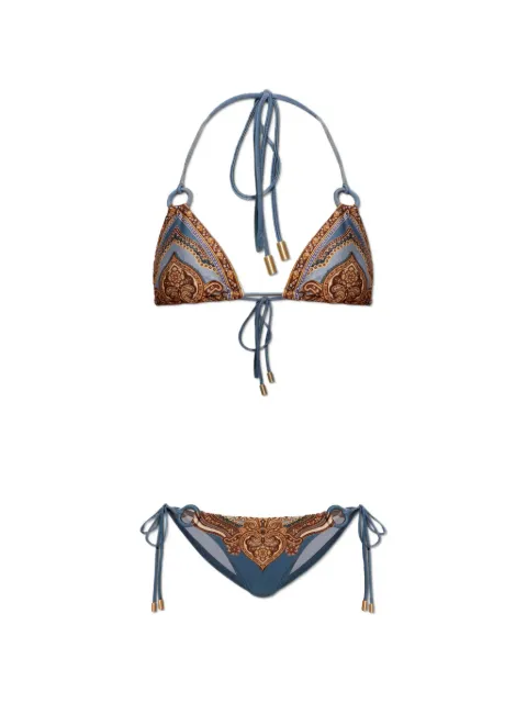 ZIMMERMANN paisley-print bikini