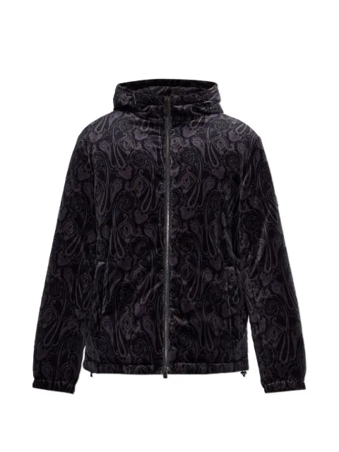 ETRO doudoune en velours à motif cachemire