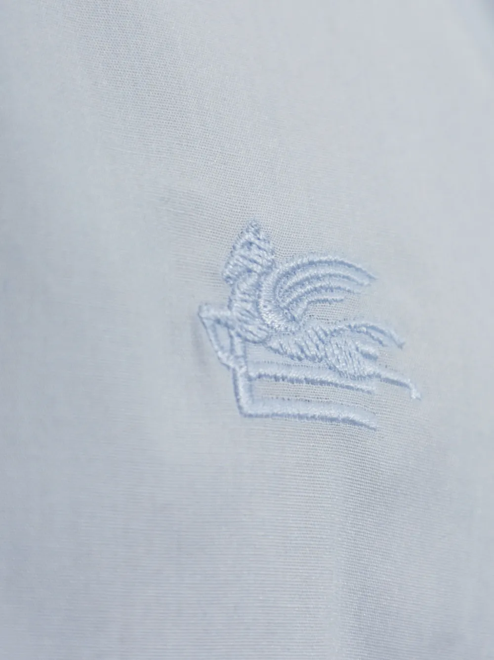 ETRO Overhemd met geborduurd logo Blauw