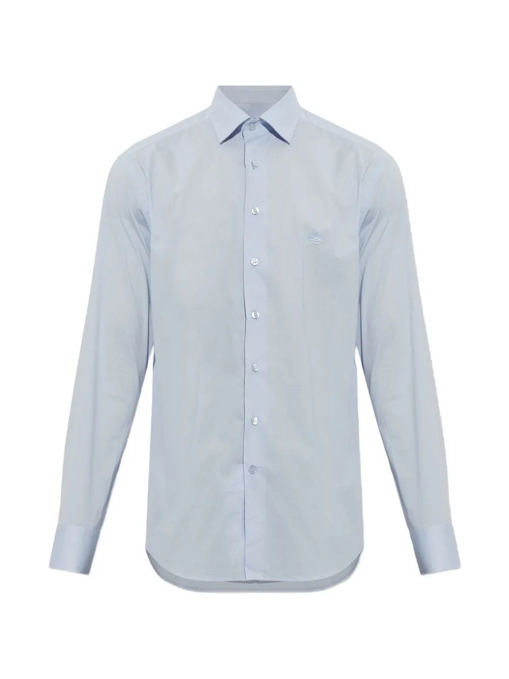 ETRO embroidered-logo shirt - Blau