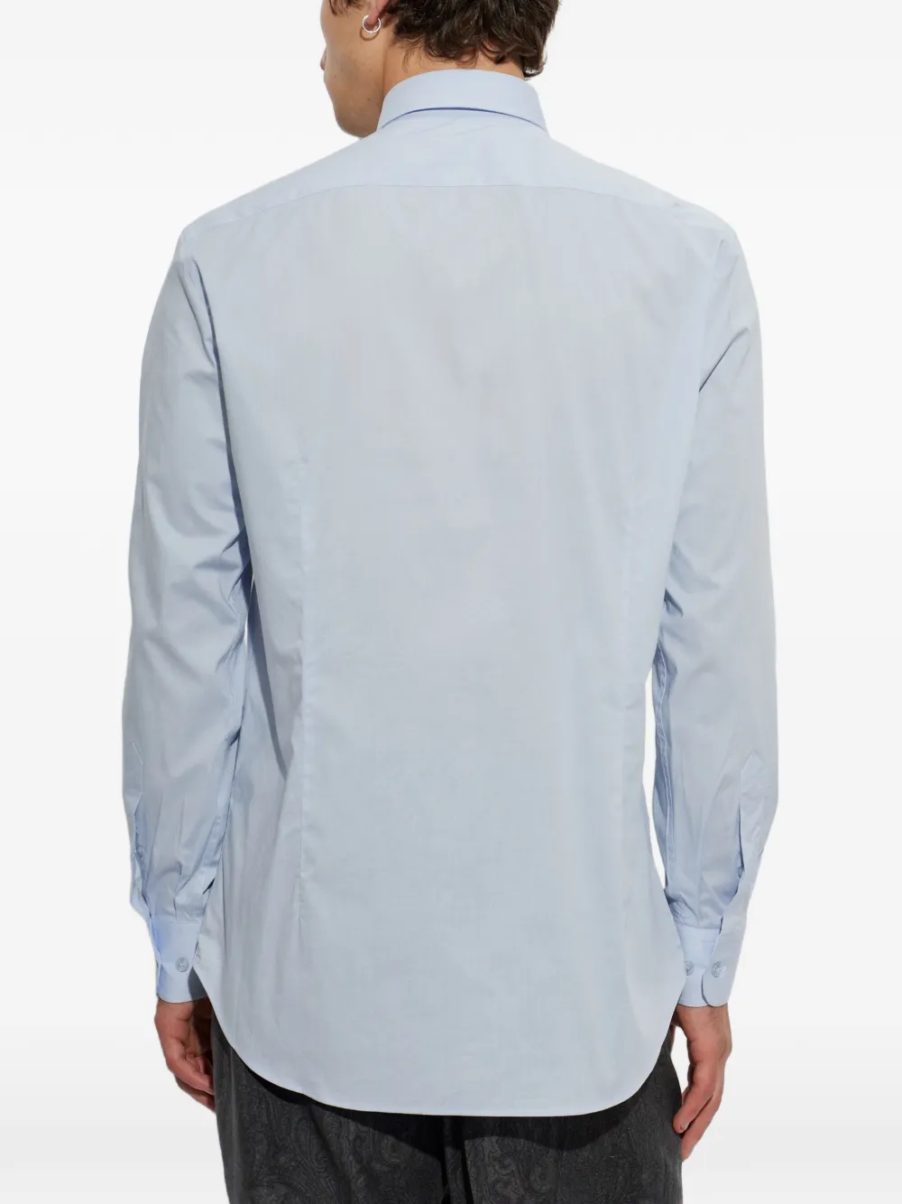 ETRO Overhemd met geborduurd logo Blauw