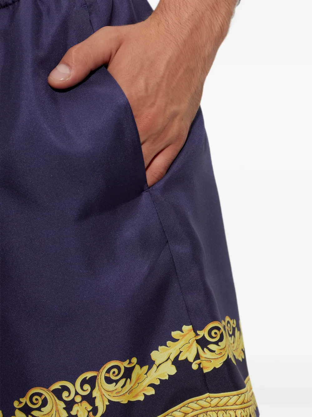 Versace printed boardshorts Paars