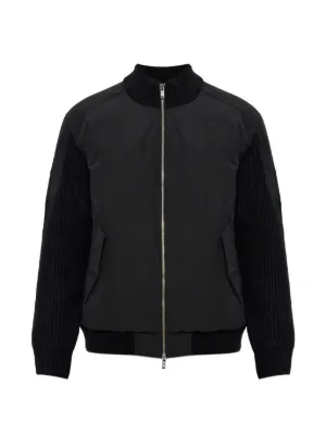 AllSaints スエード ボンバージャケット | ブラック | FARFETCH JP