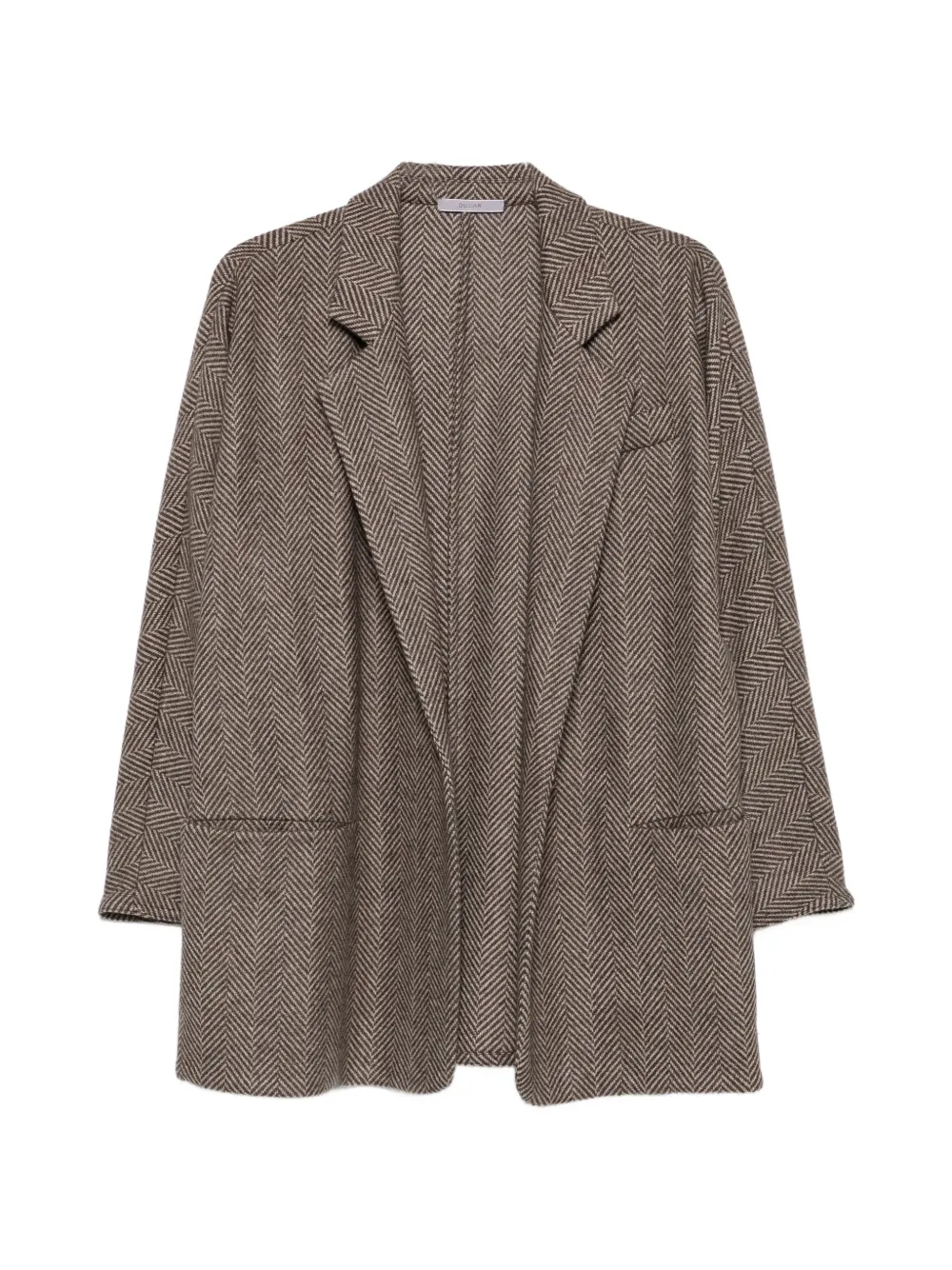 Dusan herringbone-pattern notch-lapel jacket