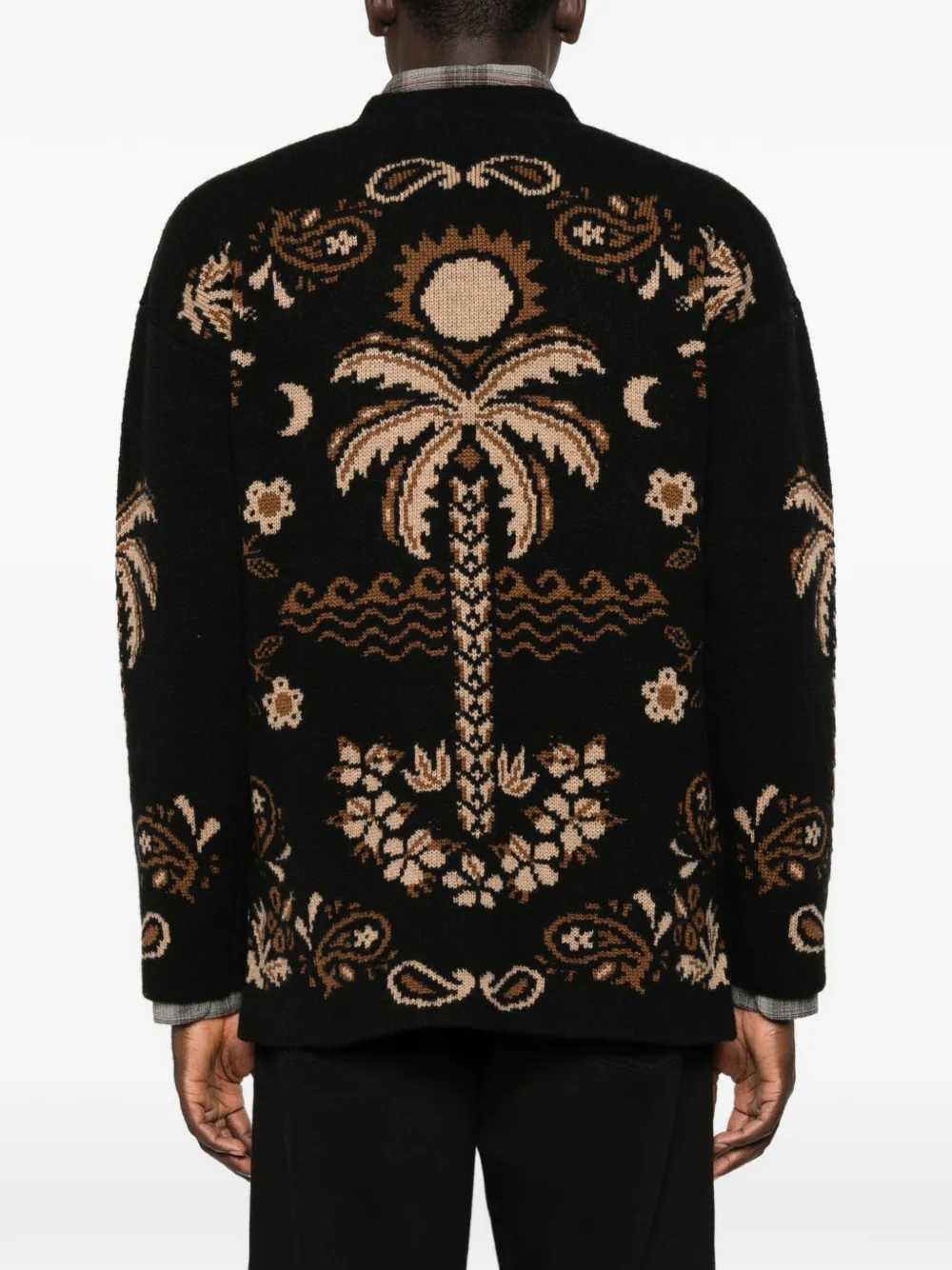 Alanui Intarsia vest Zwart