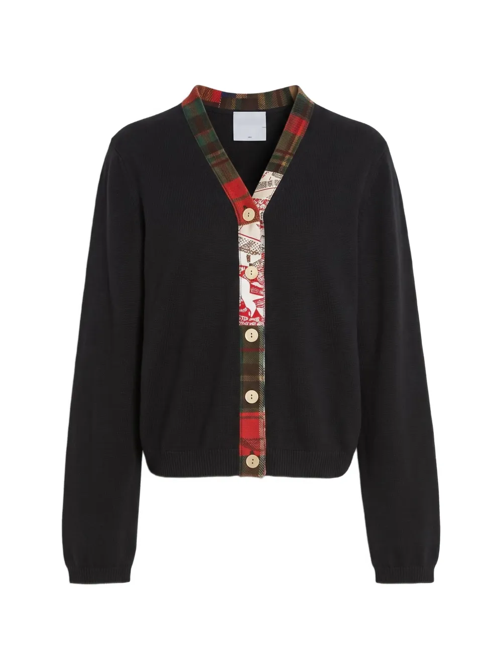 Barrie floral-intarsia V-neck cardigan - Nero