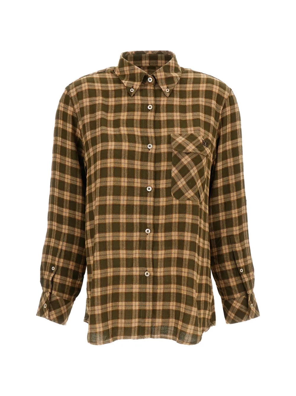 Wales Bonner check-pattern button-down shirt