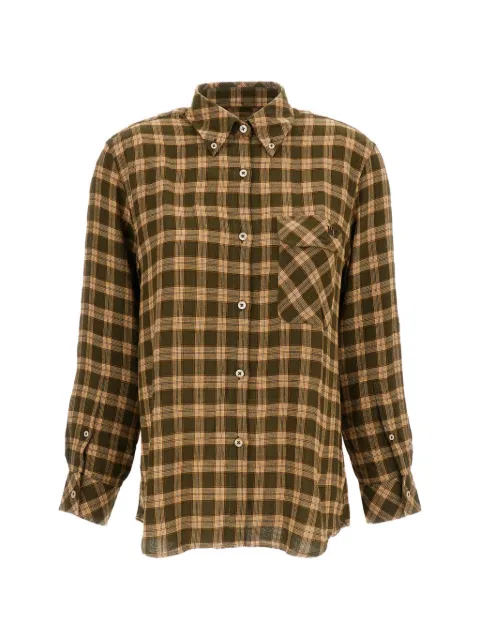 Wales Bonner check-pattern button-down shirt