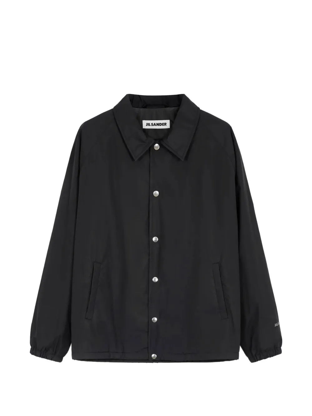 Jil Sander press-stud raglan-sleeve jacket - Nero