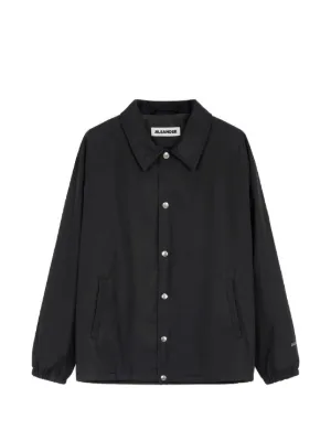 Jil Sander band-collar single-breasted Jacket | Grey | FARFETCH