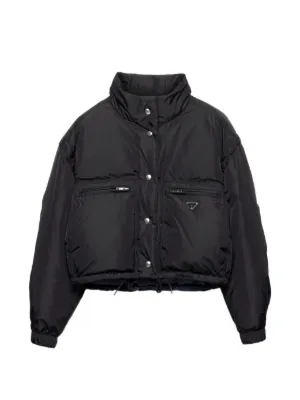 Prada ベルベット ダウンジャケット | ブラック | FARFETCH JP