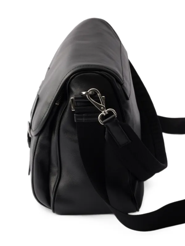 Prada Leather Shoulder Bag | Black | FARFETCH