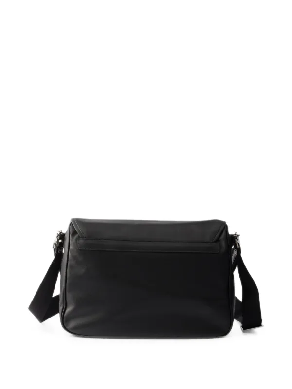 Prada Leather Shoulder Bag | Black | FARFETCH