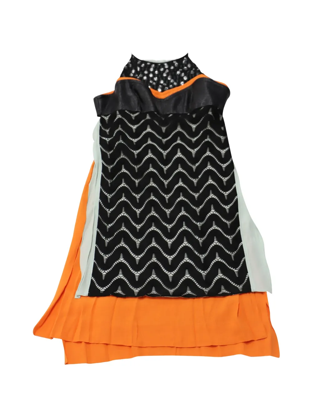 Diane Von Furstenberg Vintage robe courte imprimée - Orange