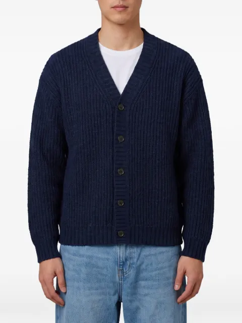 Roberto Collina popcorn-stitch V-neck cardigan